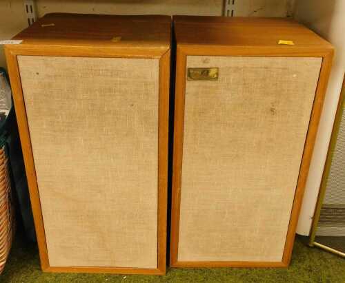 A pair of AR-4XA pine cased speakers.