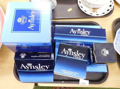 Aynsley Wild Tudor pattern wares, to include covered sweet box, cascade trinket box, etc., each...