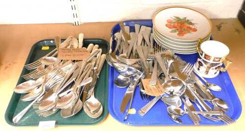 An Arthur Price cutlery silver plated six place setting, together with a Edelstahl Solingen...