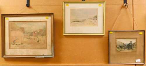 After E Clifford-Turner. Hightide at Frinton-on-Sea, signed limited edition print 127/175, 15cm...