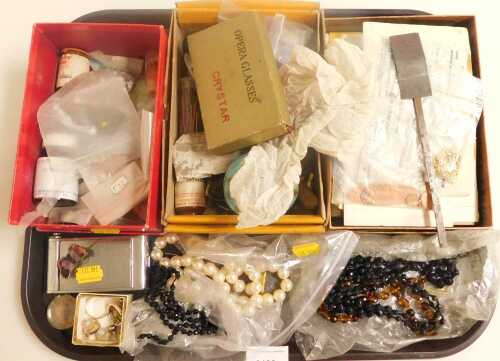 Costume jewellery and enamelling equipment, to include copper backings for enamel jewellery,...