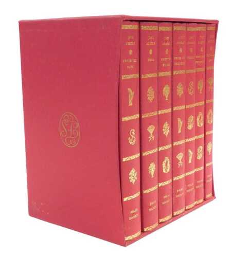 Austen (Jane). The Works, 7 vols, gilt tooled red cloth, with slipcase, published by the Folio...