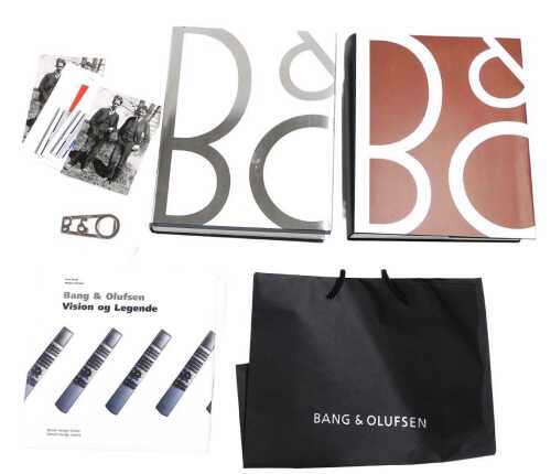 Bang (Jens). Bang & Olufsen, From Spark to Icon, hardback with dust wrapper, published by Bang &...