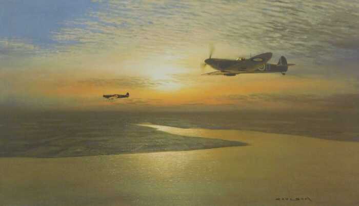 Gerald Coulson (British 1926-2021). Evening Patrol, signed limited edition print, with further...