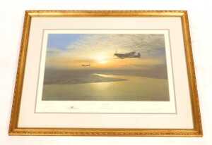 Gerald Coulson (British 1926-2021). Evening Patrol, signed limited edition print, with further... - 2