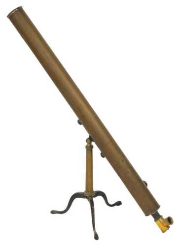 A Victorian brass refracting telescope, by Newton & Company, 3 Fleet Street, Temple Bar, London,...