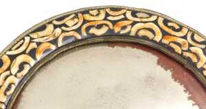 A 20thC North African circular mirror, inlaid with camel's tooth, 36cm wide. - 2