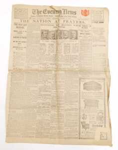 Two copies of The Times newspaper, Tuesday July 7 1891 and July 7 1932, The London Evening News,... - 5