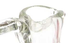A Bohemian cranberry cut glass claret jug, with a clear glass stopper, 26cm high, further clear... - 3