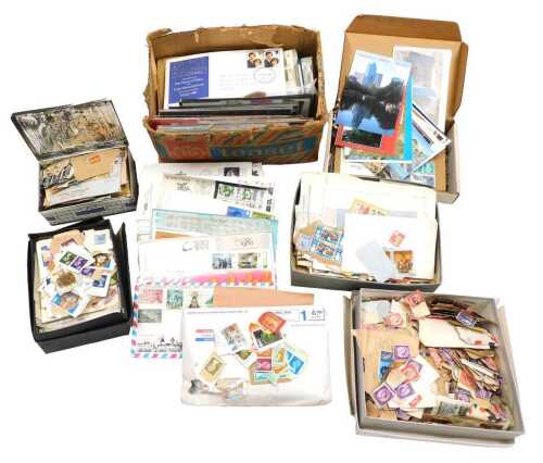 Philately. EII mint commemoratives, first day covers, an accumulation of world loose stamps, etc....