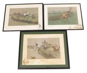 Charles "Snafles" Johnson Payne (English 1884-1967). The Stake and Bound, print, 47cm x 63cm, An...