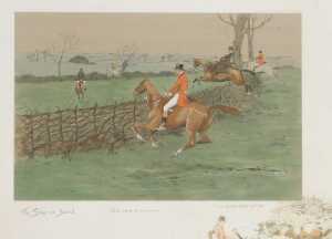 Charles "Snafles" Johnson Payne (English 1884-1967). The Stake and Bound, print, 47cm x 63cm, An... - 4