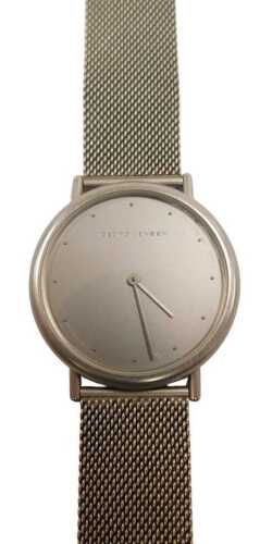 A Georg Jensen wristwatch, designed by Thorup & Bonderup, design number 347, with a metallic...