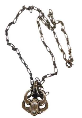 A Georg Jensen silver pendant, from the 2006 Heritage range, stamped 925 S and maker's marks,...