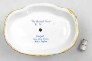 A group of porcelain, including a Royal Crown Derby porcelain figure of a girl, a late 18thC tea... - 5
