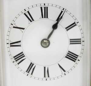 A 20thC French brass cased carriage clock, the rectangular enamel dial with chapter ring bearing... - 2