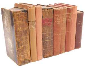 Books relating to horse racing, including The Racing Calendar 1833, The General Stud Book, Vol...