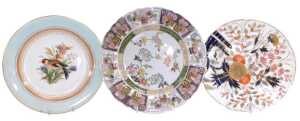 A late 19thC Royal Worcester porcelain plate, dated 1882, painted with a goldfinch and flowers,...