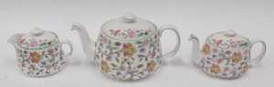 A Minton Haddon Hall part dinner service, to include teapot, 17cm high, another smaller,... - 4