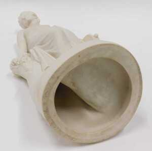 A 19thC Copeland Parian figure Dancing Girl Reposing, in the manner of William Calder Marshall,... - 4