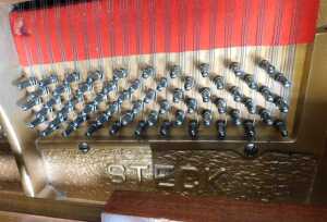A Steck mahogany cased baby grand piano. - 3