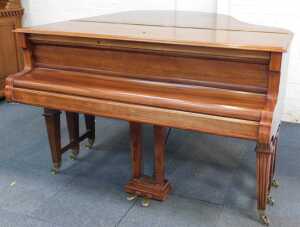 A Steck mahogany cased baby grand piano. - 11