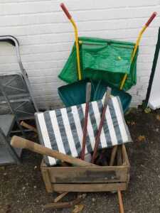 Various garden tools, etc.