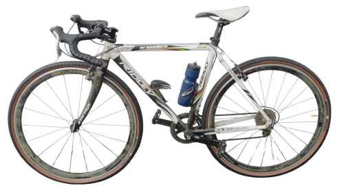 A Ridley Cross hybrid bike, with a Shimano Tiagra gear set.