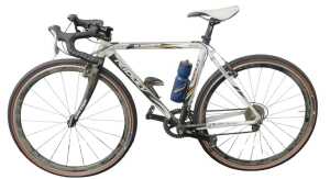 A Ridley Cross hybrid bike, with a Shimano Tiagra gear set.