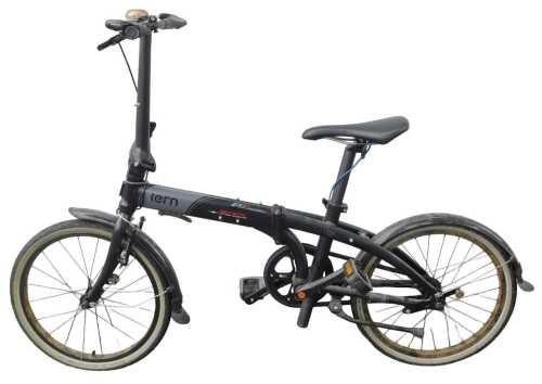 A Tern PZ Racing San Marco Link Uno folding bike.