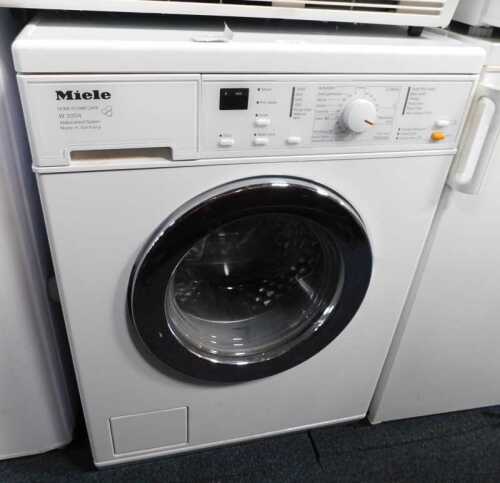 A Miele Honeycomb Care washing machine, model W3204.