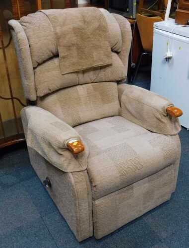 A manual recliner armchair.