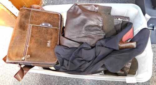Clothing, to include Ralph Lauren chinos, Ursula Mascaro boots, Ben Sherman leather jacket, etc.