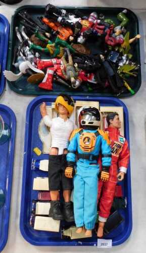 Various toys, to include Action Man, Days Gone, action figures, etc. (2 trays)
