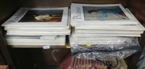A group of artist's magazines, to include The Express Artbook for Rembrandt, Degas, Dufy, Titan,...