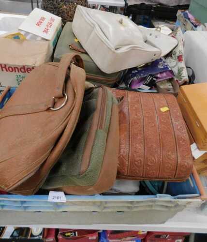 A group of lady's handbags, to include Unicorn, Marks and Spencers, Signare, and others. (2 boxes)