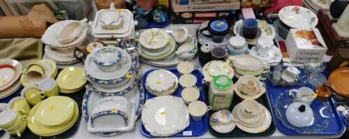 Assorted pottery, tea services and dinner wares, including an Alfred Meakin princess shaped...