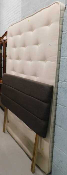 A king size mattress on divan style base.