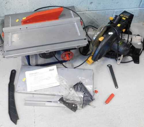 Various electrical tools, table circular saw, etc. (a quantity)