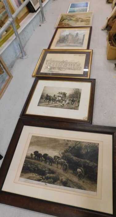 Various prints, pictures and frames, Deux print, Old Master prints, various others, etc. (a...