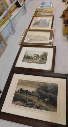 Various prints, pictures and frames, Deux print, Old Master prints, various others, etc. (a...