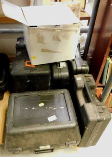 Various hand tools, electrical tools, various boxed and other items. (a quantity)