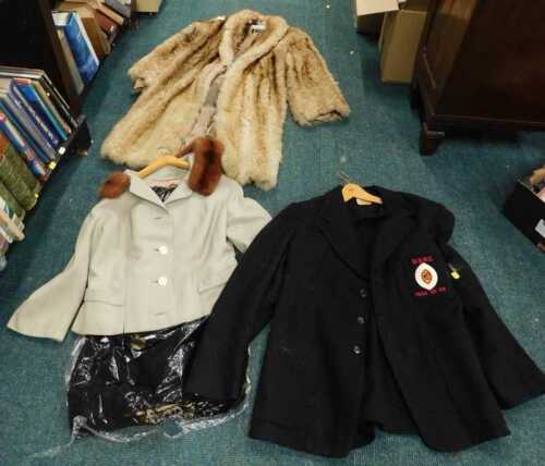 A 20thC Griffin & Spalding lady's three quarter length fur coat, with velvet style lining, a...