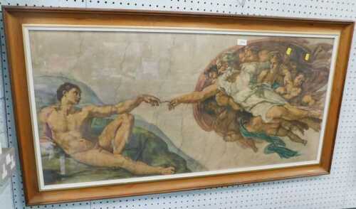 The Creation of Adam print.