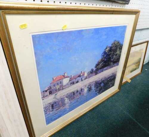 Walter Cole (b1934). Hickling Broad, watercolour, signed and titled, 27cm x 39cm, and a further...