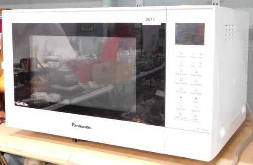 A Panasonic NN-CT55JW inverter microwave oven.