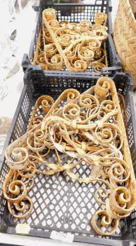 Various wrought iron brackets. (a quantity)