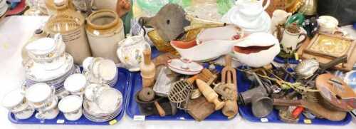 Housewares, ceramics, to include Burleighware Windsor part dinner set, various Earthenware pots...