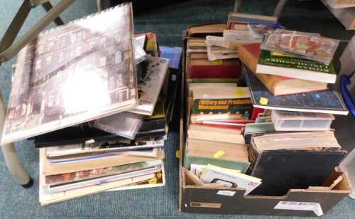 Various DVDs, records and books, to include Led Zeppelin Physical Graffiti LP, Queen A Day At...