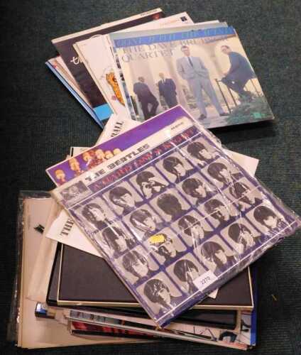 V - LP records, to include Dave Brubeck, West Coast Jazz, and The Beatles Hard Day's Night. (AF)...